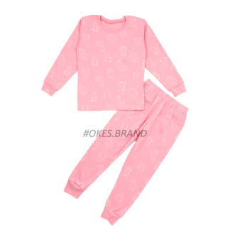 Піжама дитяча оптом, піжама на дівчинку оптом, піжама для дівчаток, рожева піжамка за гуртовими цінами