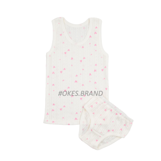 майка з трусами для дівчинки за гуртовими цінами, комплект майка з трусами оптом